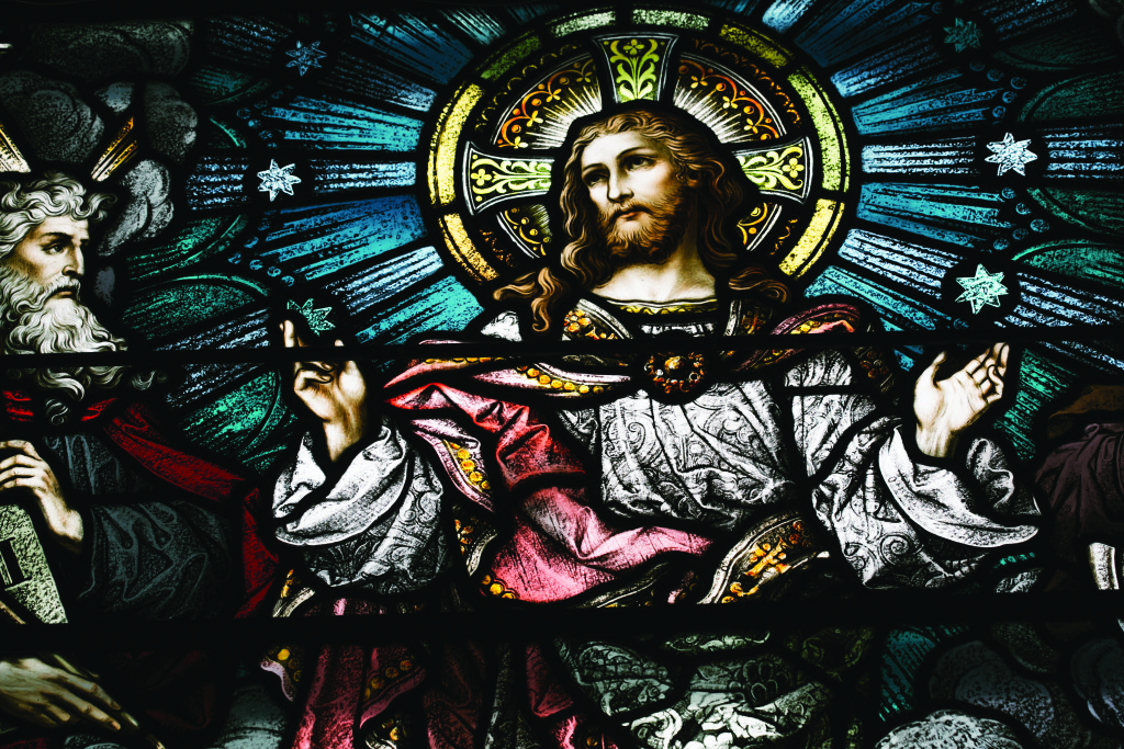 Holy Rosary Stained Glass in Leelanau