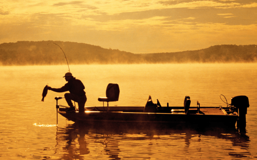 summertime bass fishing