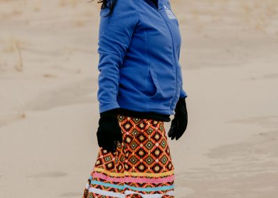 Kira Davis on the beach