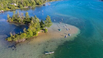 Island on Elk Lake